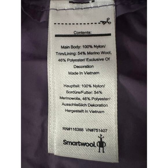 Smartwool Womens Merino Sport Ultra Light Hooded Jacket Purple size XS - Picture 6 of 8